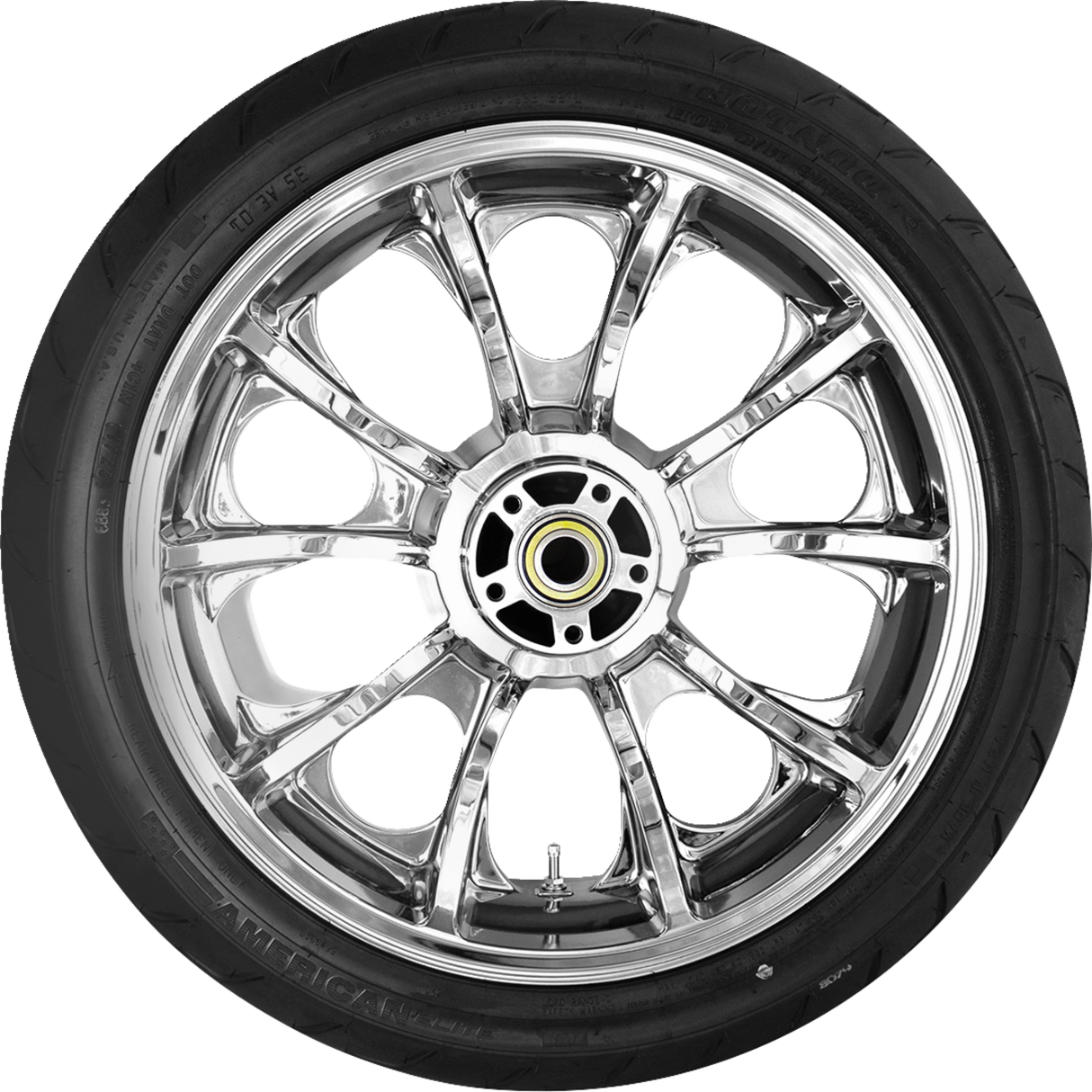 Largo Rear Wheel - Chrome (18") | Dunlop Tire (180/55B18) - 0336-0020