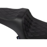 DRAG SPECIALTIES SEATS 0810-2460 Predator III Seat vinyl - double diamond - black stitch - challenger