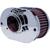 Kodlin USA Oval Air Cleaner Kit Chrome Touring Softail - K29247 For Harley Touring 2023-2026