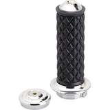 BILTWELL 0630-3187 6608-105-01 Alumicore Grips Grips - Alumicore - TBW - Chrome