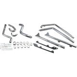 Bassani Xhaust Fishtail Duals 2-Into-2 Exhaust System - 1S26E-30 For Harley Softail 1989-2017