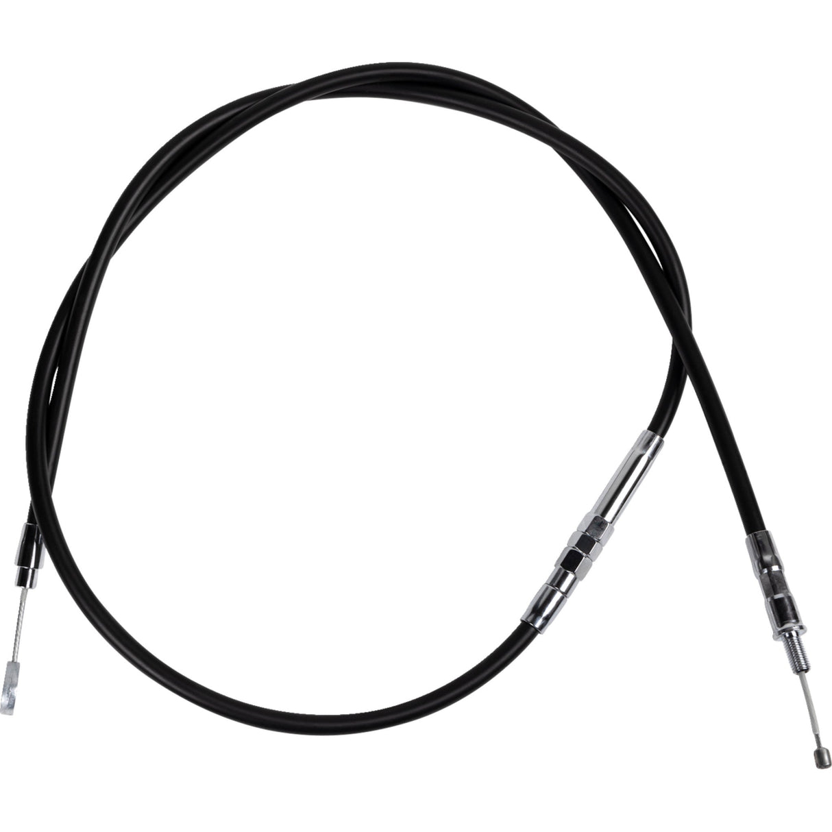 Drag Specialties High-Efficiency Black Vinyl Clutch Cable 60-5/8" For Harley Low Rider Custom 1987-1994