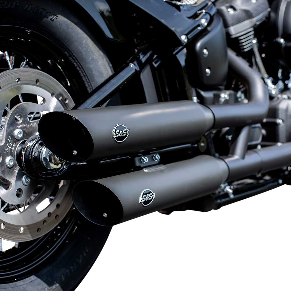 Slash Cut Mufflers - 50 State - Black - 1801-1474