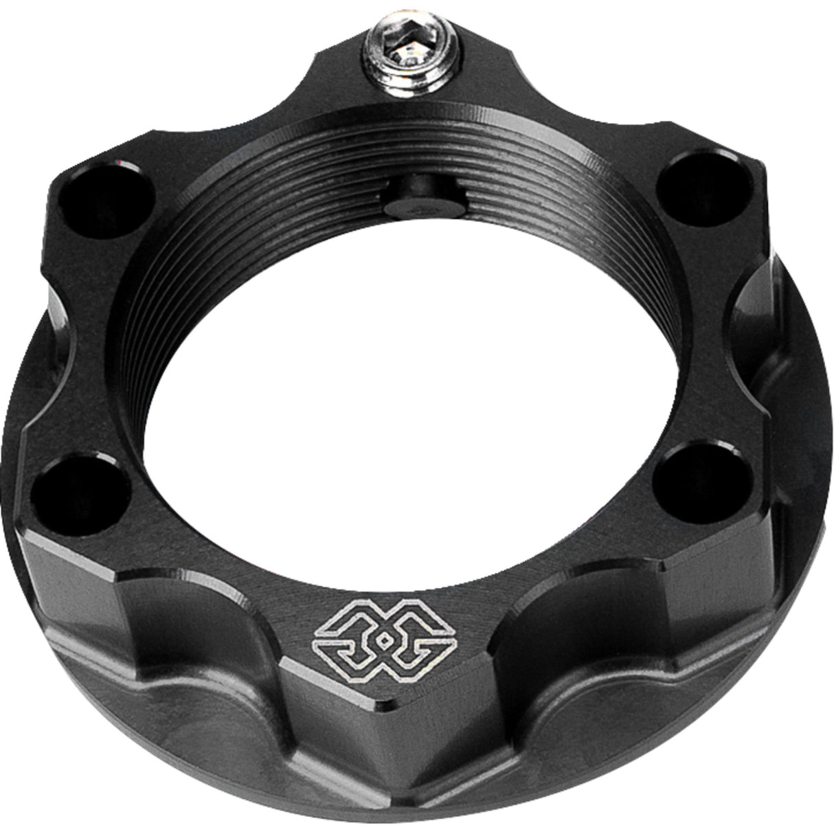 Gilles Tooling Top Yoke Nut Acma Black - ACMA-28-10-B For BMW Motorcycles 2009-2024 | Indian FTR 2022-2024