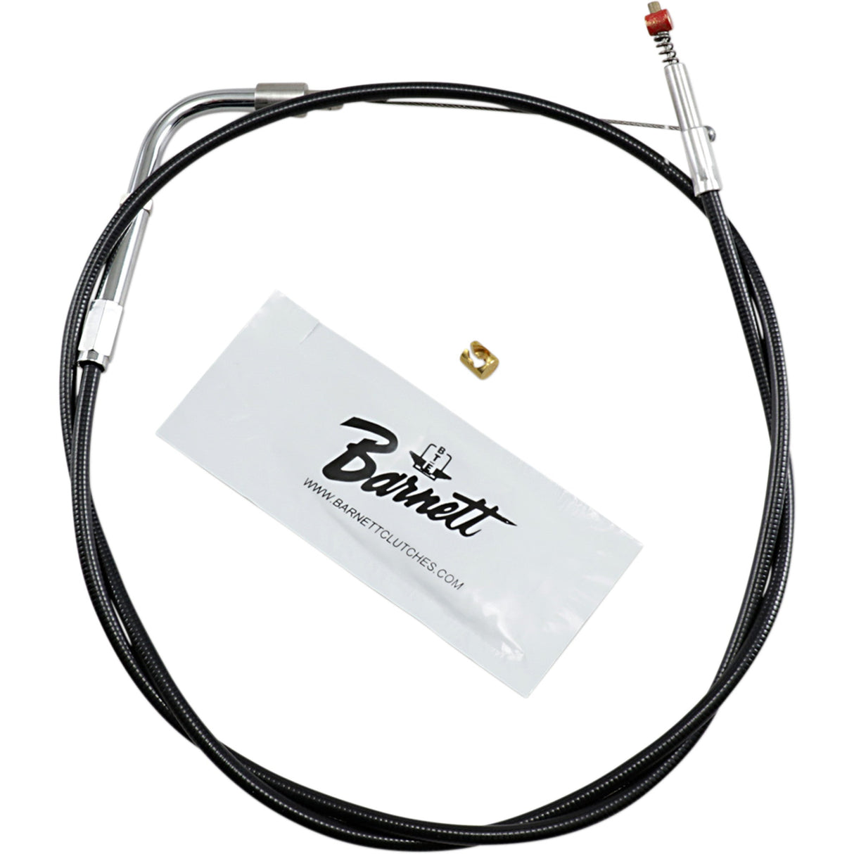 Barnett Black Vinyl Throttle Idle Cable +6" Size 37" Length - 101-30-40012-06 For Harley Softail 2000-2015