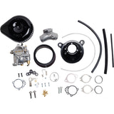 S&S CYCLE 1001-0088 110-0148 Super G Carburetor with Stealth Air Cleaner Kit - Gloss Black - Evolution Big Twin