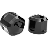 Ciro Engine Bolt Cover Caps Crown Diamond-Cut Black M8 - 70022 For Harley Motorcycles 2014-2026
