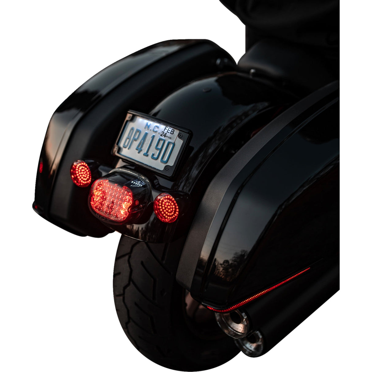 CUSTOM DYNAMICS 2040-3197 CD-LRST-BAG-RB LED Saddlebag Lights - Red Lens