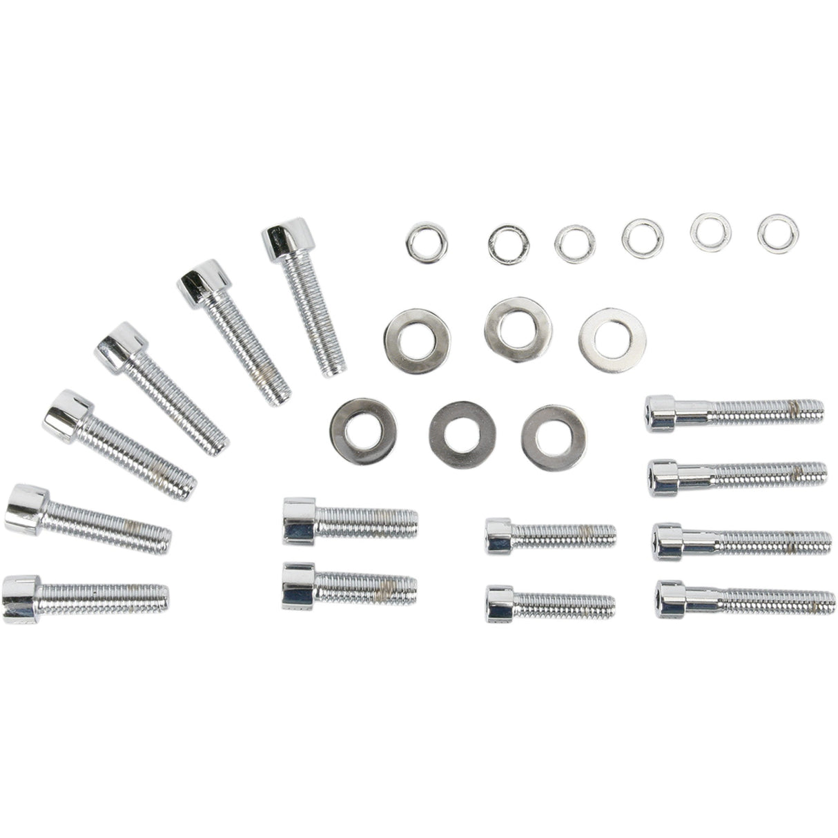 Gardner-Westcott Transmission Side Cover Bolt Kit Socket-Head Chrome - P-10-14-07 For Harley Touring 2007-2016