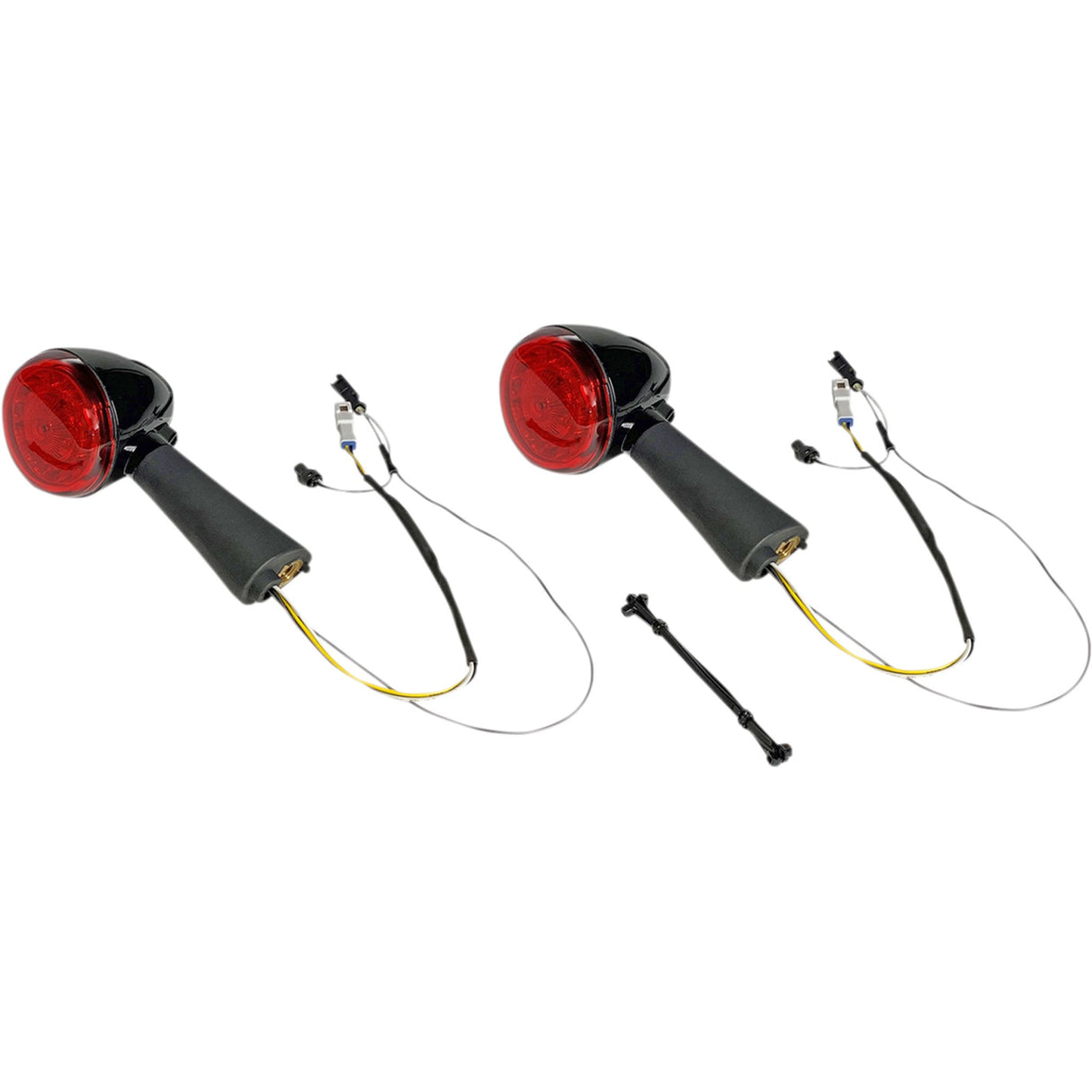 CUSTOM DYNAMICS 2020-1914 PB-SCOUT-RR-BR ProBEAM® Red Ring Turn Signal LEDs Rear LED Turn Signal Ringz - Black - Scout