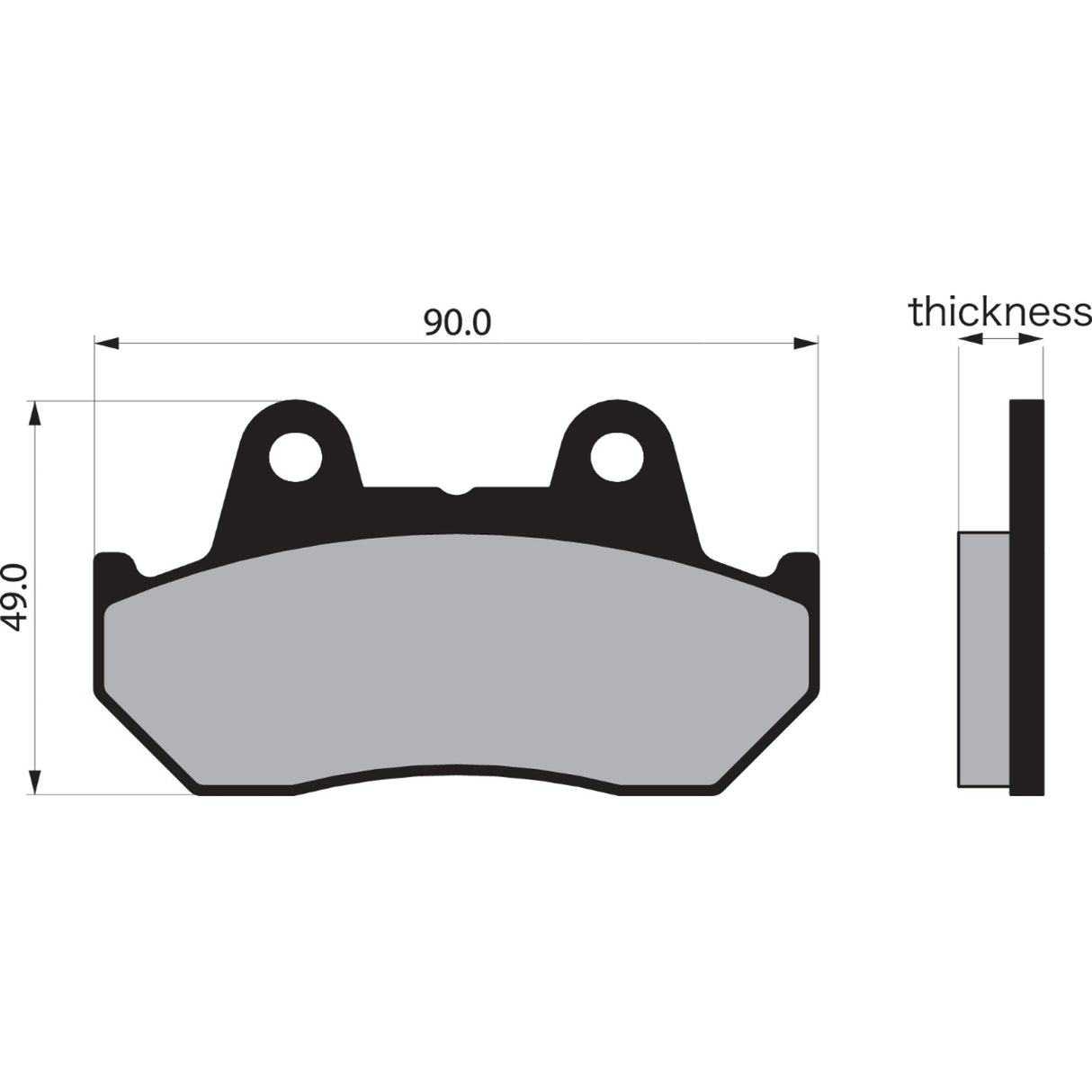 VESRAH VD-123 VD-123 Semi-Metallic Brake Pads