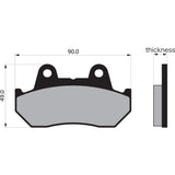 VESRAH VD-123 VD-123 Semi-Metallic Brake Pads