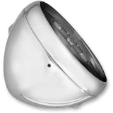 EMGO 2001-0823 66-65066 Lucas Style 7" Side Mount Headlight Shells Lucas Style Headlight Shell - 7" - Chrome