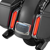 CIRO 2040-3483 42052 Filler Panel Tail Lights red lens - chrome