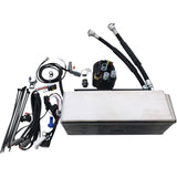 Ultracool 3.0 Below Regulator Mount Oil Cooler With Fan Kit For Dyna Chrome Dyna - DY-1SS For Harley Dyna 1993-2017