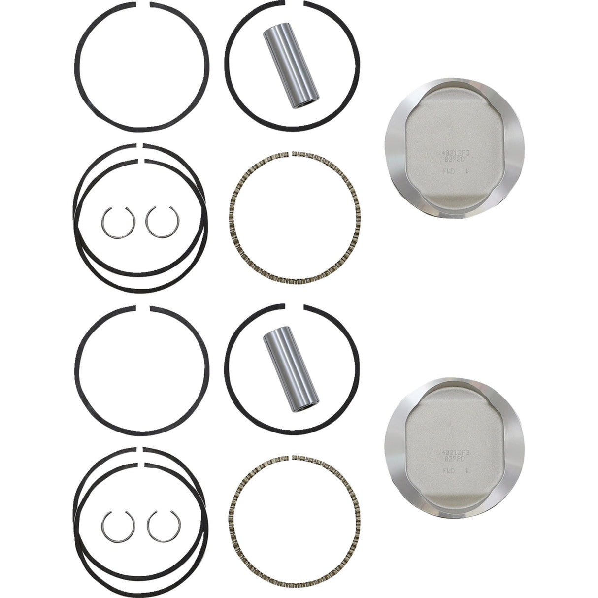 Wiseco Tracker Series™ Piston Kit 3.528" 883 Cc Bored to 1200 Cc +0.030" 883 - K0212P3 For Harley Sportster 1986-2022