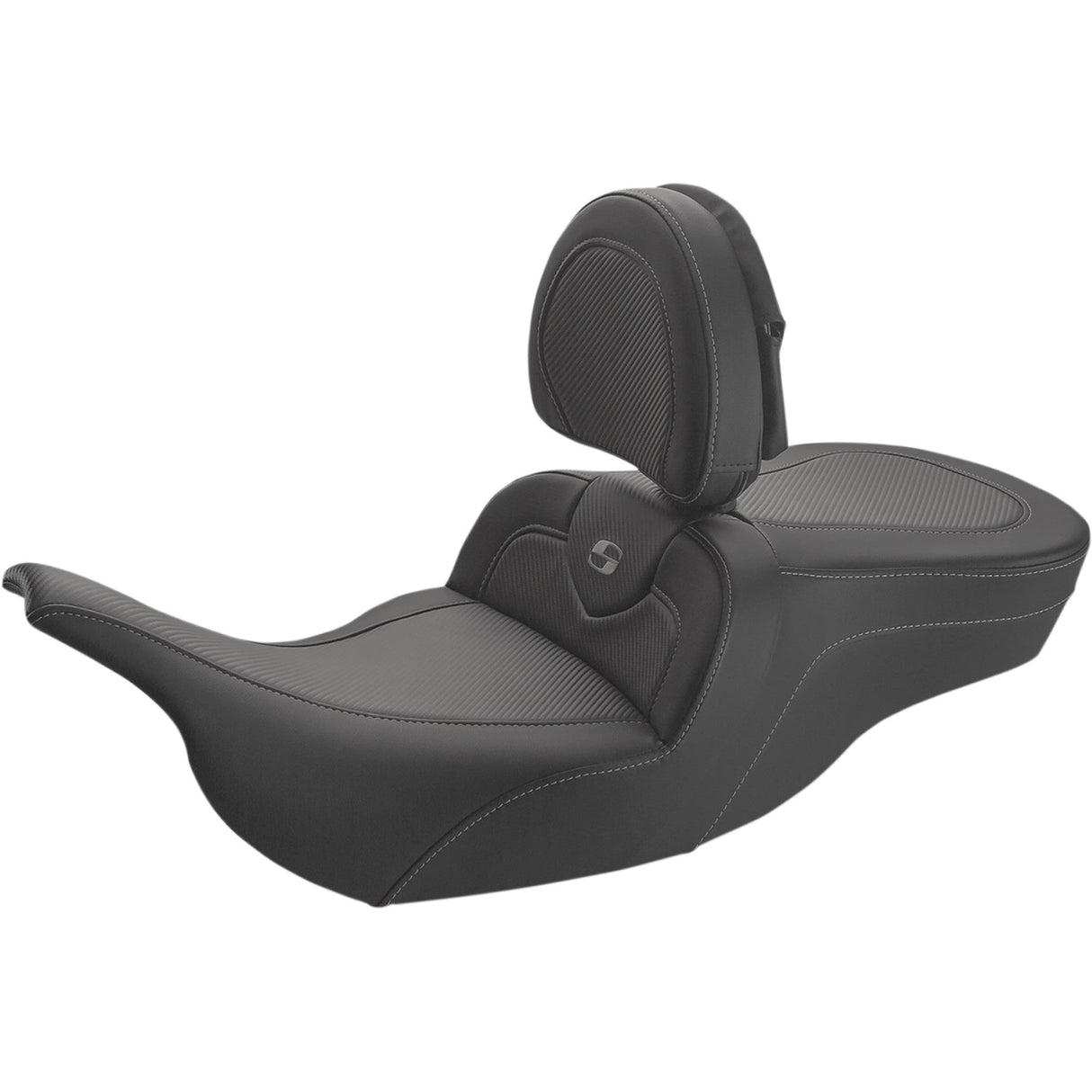 Saddlemen Roadsofa™ Seat W Driver Backrest - 897-07-185BR For Harley Touring 1997-2007