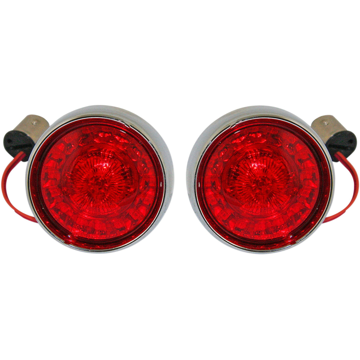 Custom Dynamics Bullet Bezel Turn Signal Assembly - PB-BB-RR-1157CR For Harley Motorcycles 2007-2025