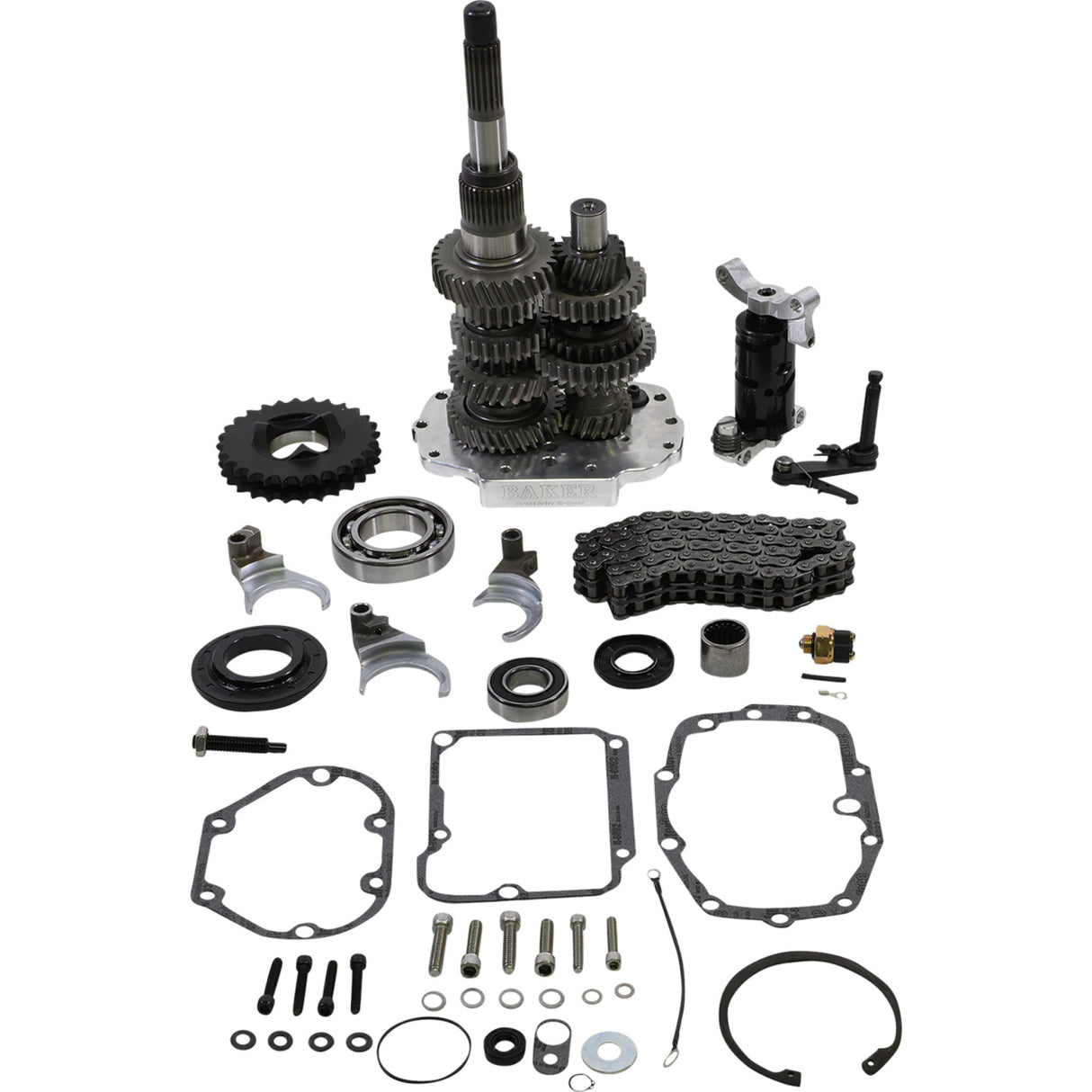Baker Drivetrain DD6 Gear Set - DD6-411-02 For Harley Motorcycles 1990-1997