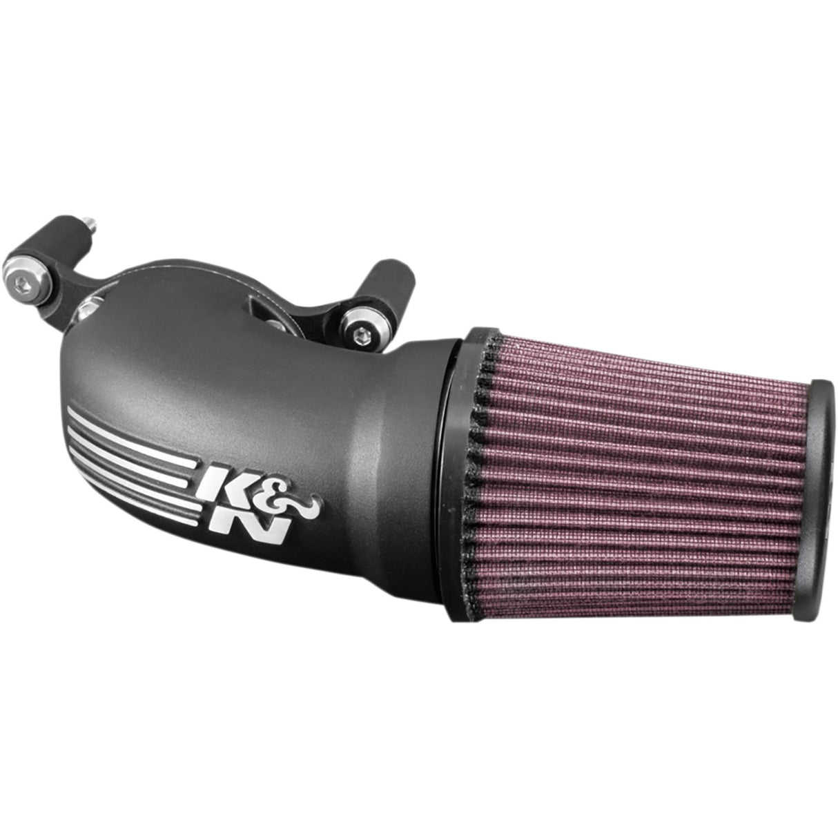 K & N 1010-2527 57-1137 Aircharger® Intake System with Cast Aluminum Intake Tube satin black