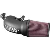 K & N 1010-2527 57-1137 Aircharger® Intake System with Cast Aluminum Intake Tube satin black