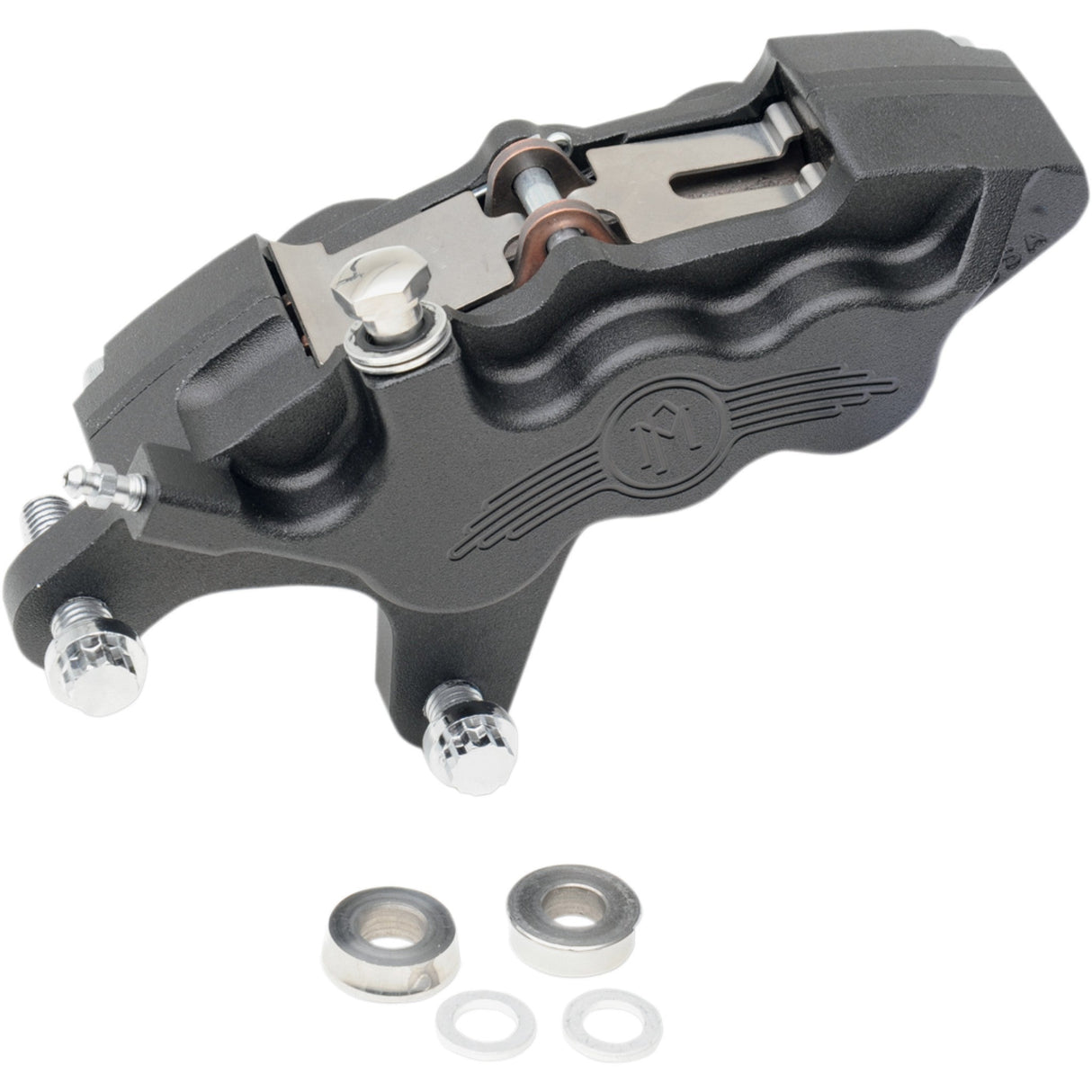 Performance Machine Brake Caliper Kit - 0051-2915-SMB For Harley Motorcycles 2000-2014