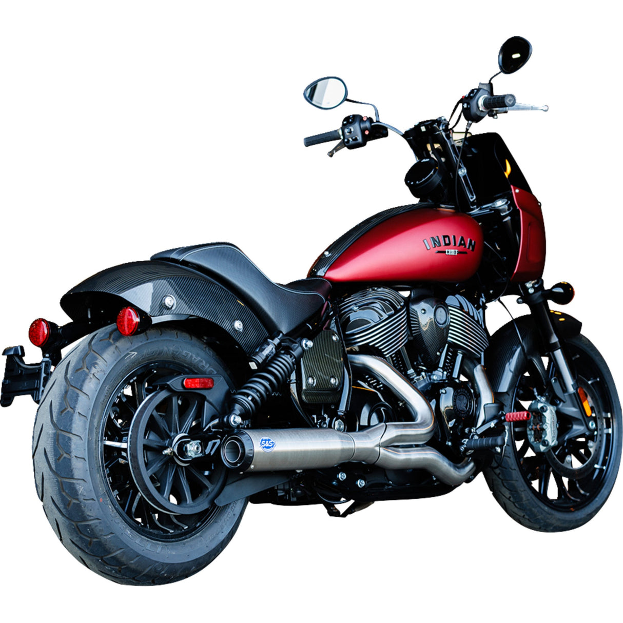 S&S CYCLE 1810-3210 550-1115 2-into-1 Qualifier Exhaust System stainless - 49-state - indian chief
