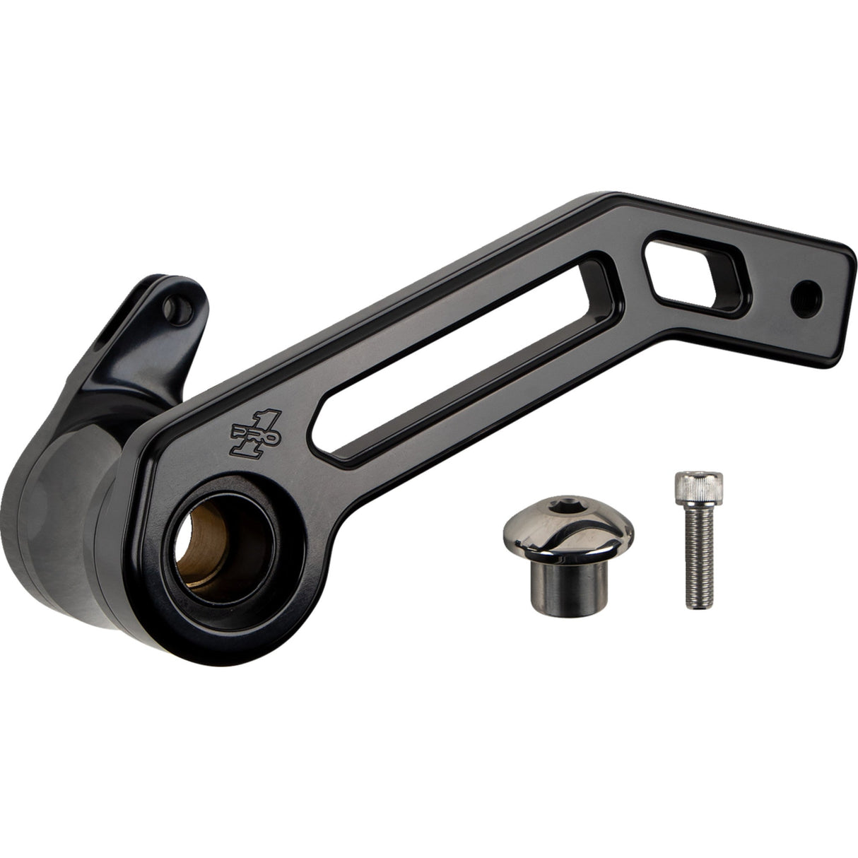 PRO-ONE Perf.mfg. T-Rex Shorty Brake Arm Black - 500773B For Harley Touring 2014-2022