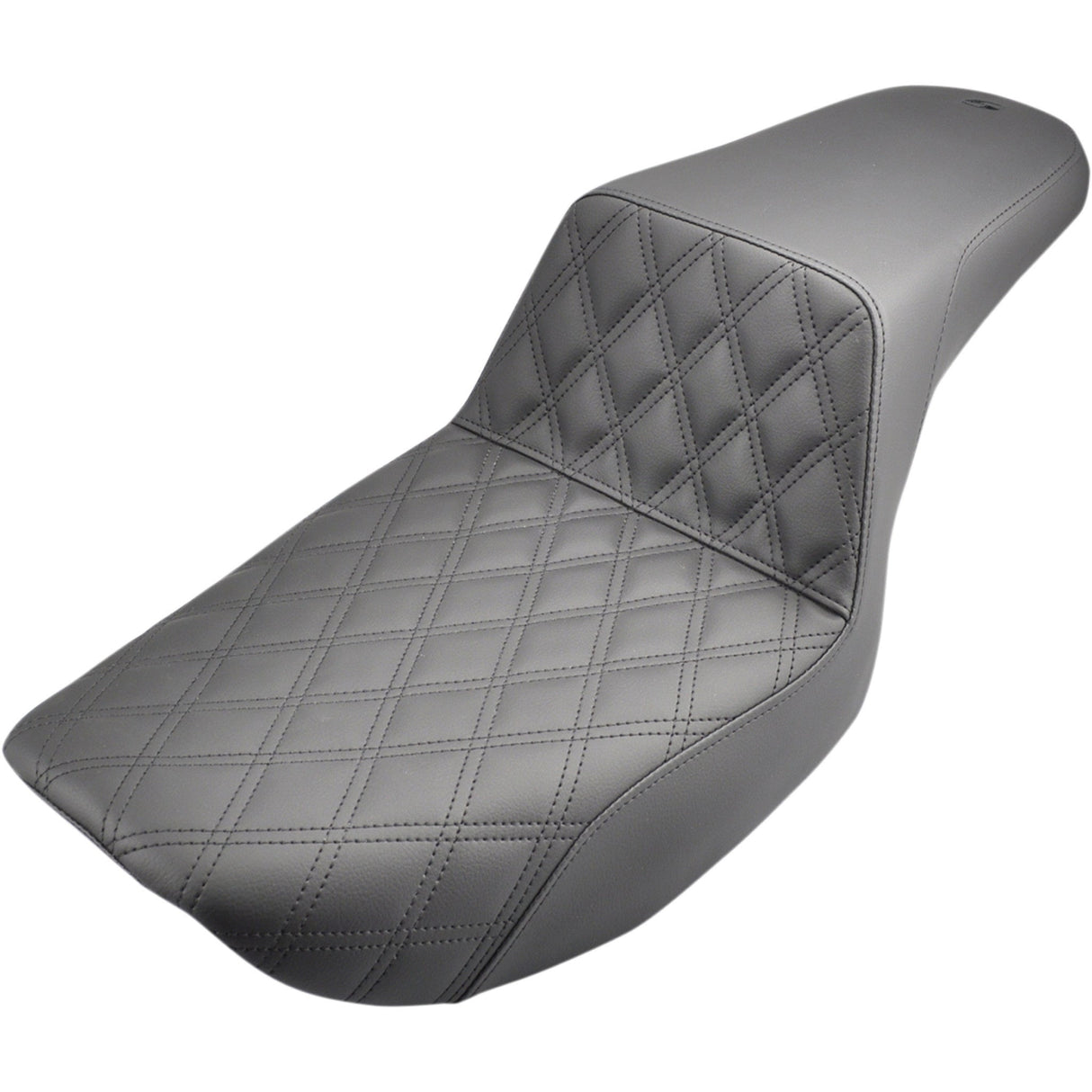 Saddlemen Step-Up Seat — Front Lattice Stitch Black - 882-09-172 For Harley 1982-1994