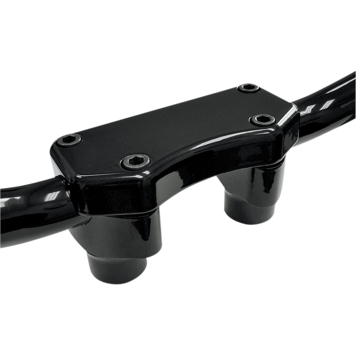 DRAG SPECIALTIES 0602-0256 Handlebar Riser & Top Clamp Kit 1-1/2" - buffalo - black
