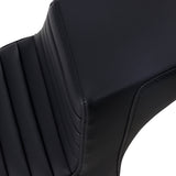 Saddlemen Step-Up Seat Front Tuck-N'-Roll Rear Smooth Black Scout Bobber - I18-33-171 For Indian Scout 2018-2024