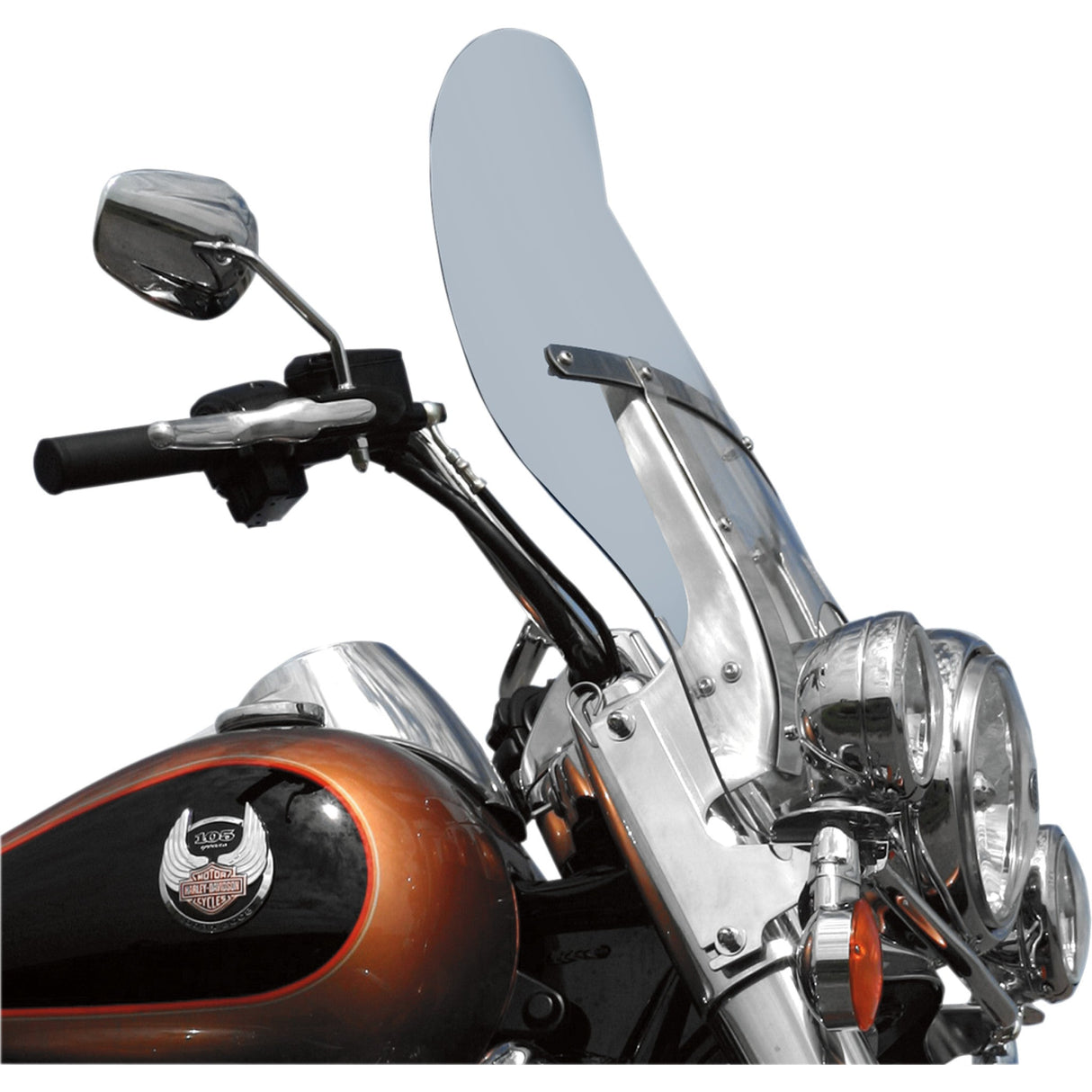 Klock Werks Billboard Flare® Windshield 19-3/8" Clear - KWW-02-0217 For Harley Touring 2017-2025