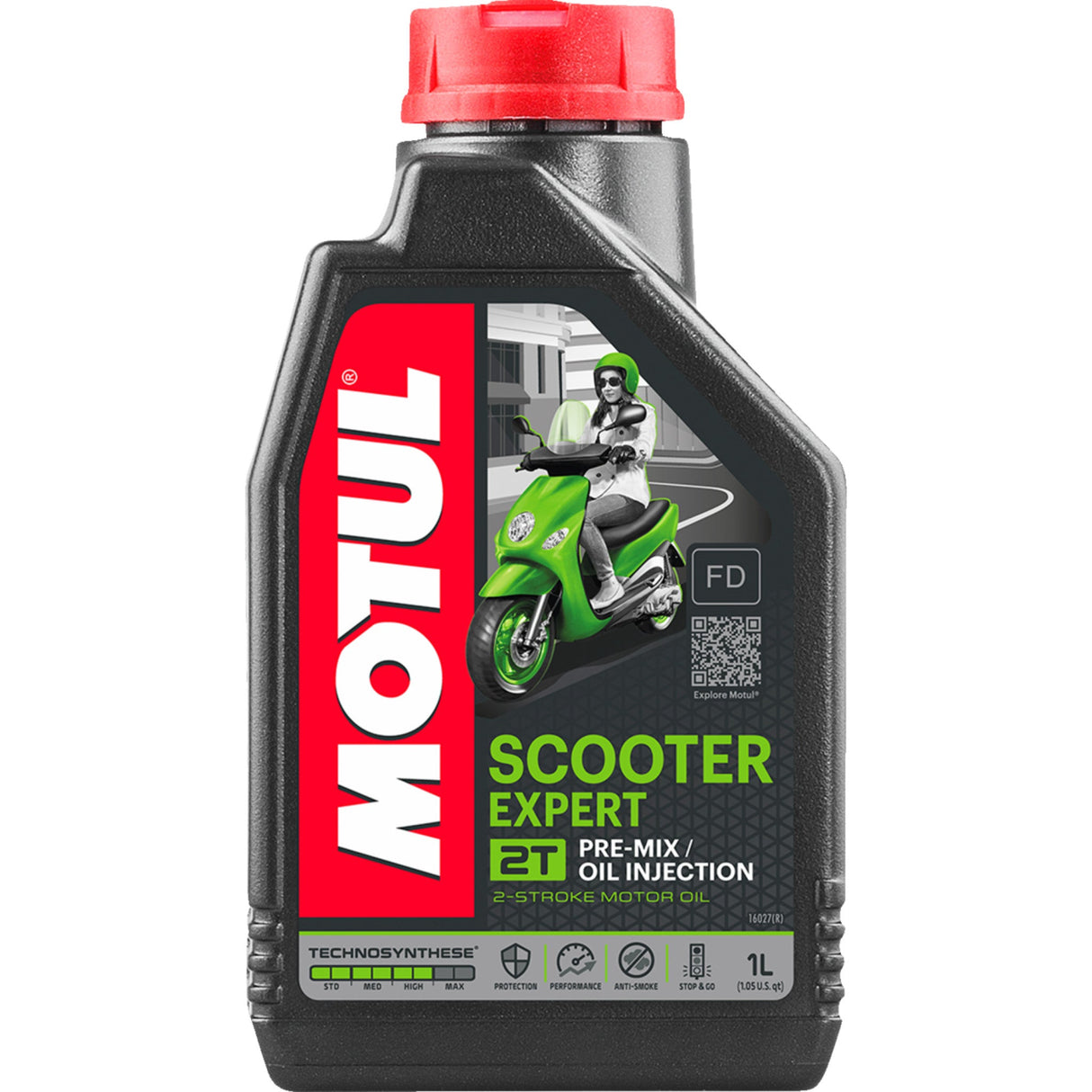 MOTUL 3602-0060 105880 Scooter Expert Synthetic 2T Engine Oil Scooter Expert 2T Synthetic Blend Oil - 1L