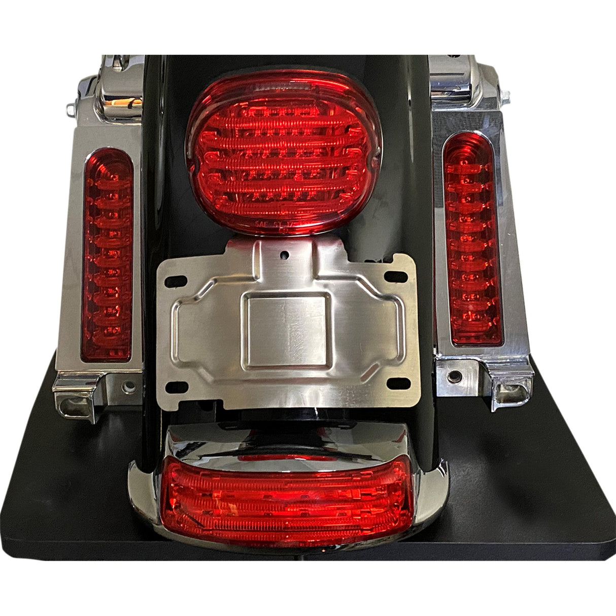 CUSTOM DYNAMICS 2030-1522 CD-TLLP-KIT-C License Plate Frame Mount - License Plate Mount/Relocation - Chrome