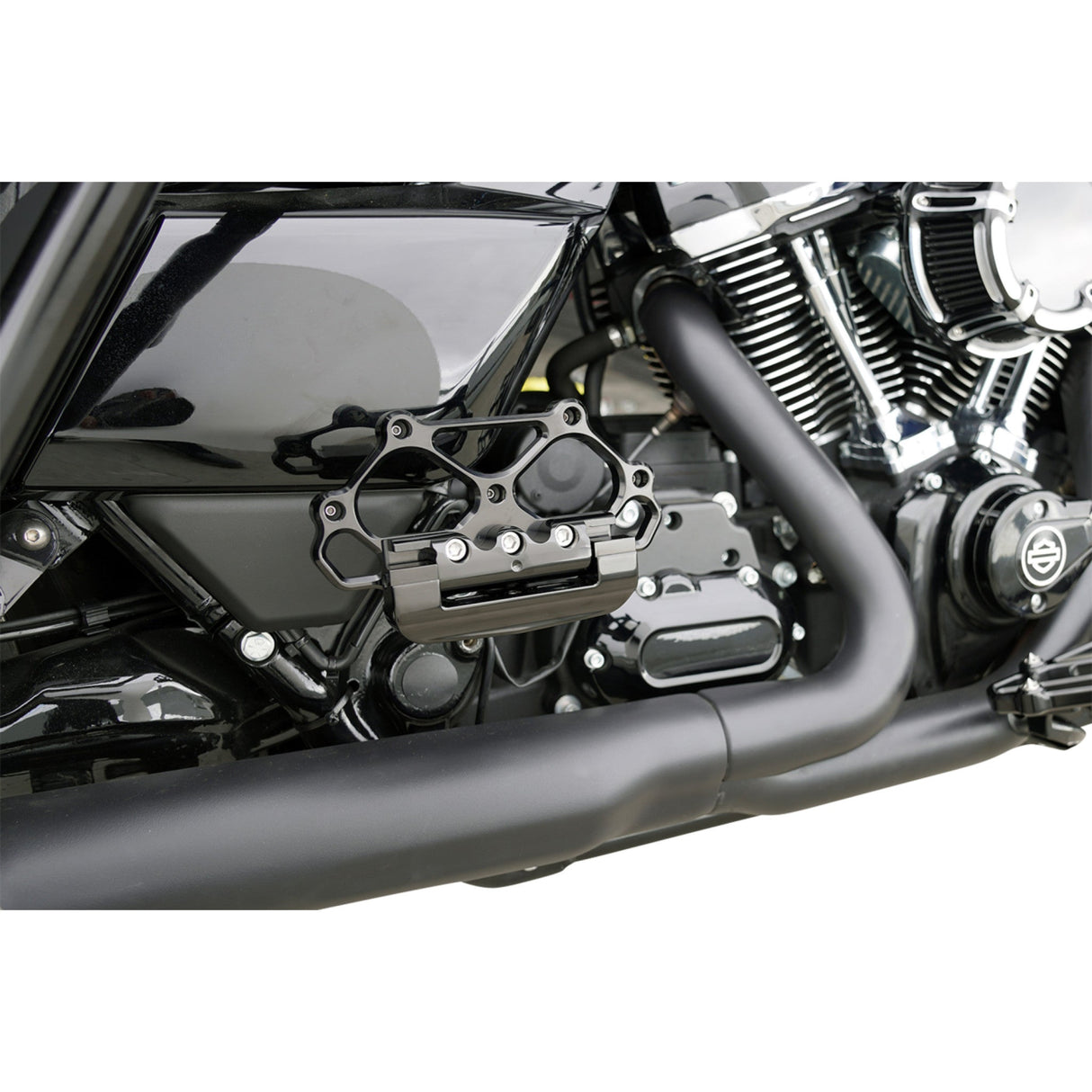 Arlen Ness Diamond Floorboards Passenger Black - 410-058 For Harley Motorcycles 1982-2026