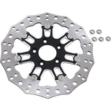 ARLEN NESS 1710-3318 33-10301-202 Two-Piece Floating Brake Rotor - Front Rotor - 7 Valve - 11.8" - Black