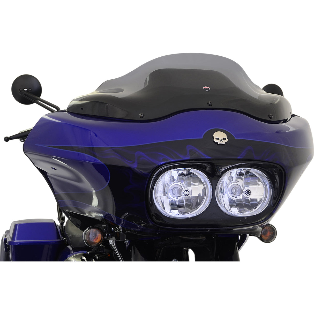 Klock Werks Sport Flare® Windshield 8" Smoke - KWW-01-0189 For Harley Road Glide 1998-2013
