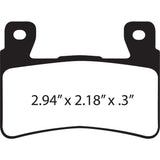 EBC HH Sintered Harley Buell Brake Pads For Harley Softail 2015-2024 | Kawasaki Ninja / 636R Ninja / Ninja Edition / Ninja 650 Edition 2013-2024