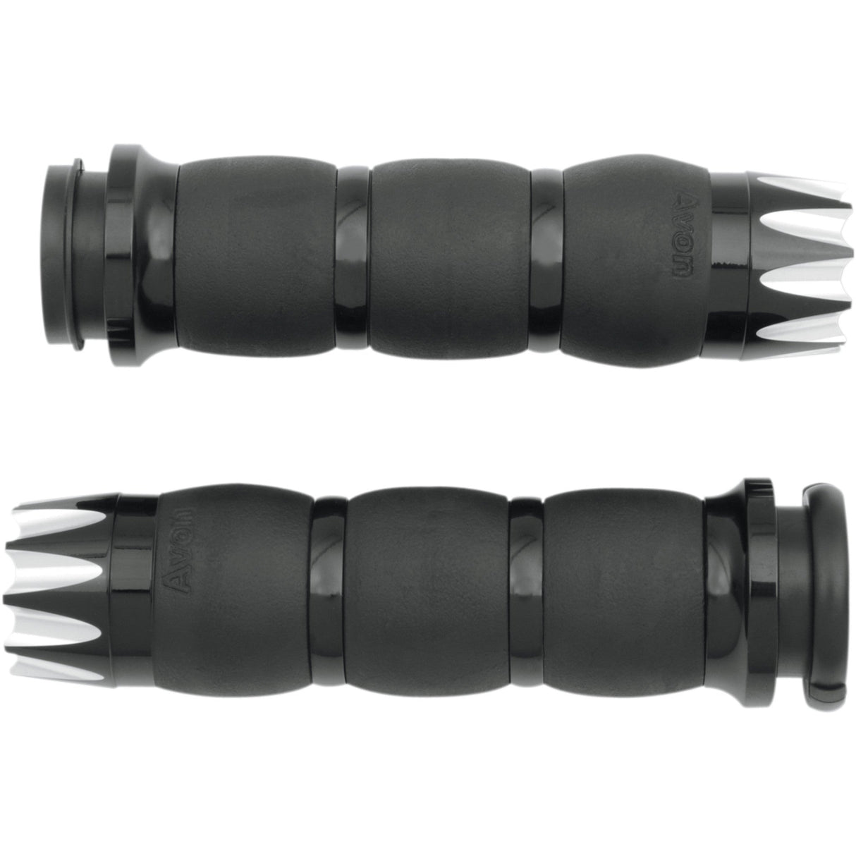 AVON GRIPS 0630-1197 AIR-96-AN-FL-EX Excalibur Velvet Air Grips Grips - Excalibur - Velvet - TBW - Black