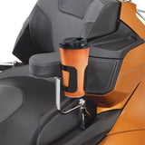 Show Chrome Passenger Beverage Holder Black - 52-836BK For Honda Motorcycles 1988-2024 | Can-Am Spyder 2010-2024