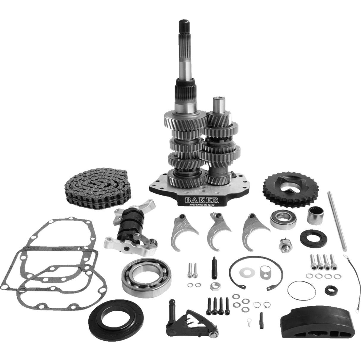 BAKER DRIVETRAIN 1103-0053 DD6-411L-03 Direct Drive 6-Speed Gear Set Direct Drive Gear Set - 6-Speed - Black