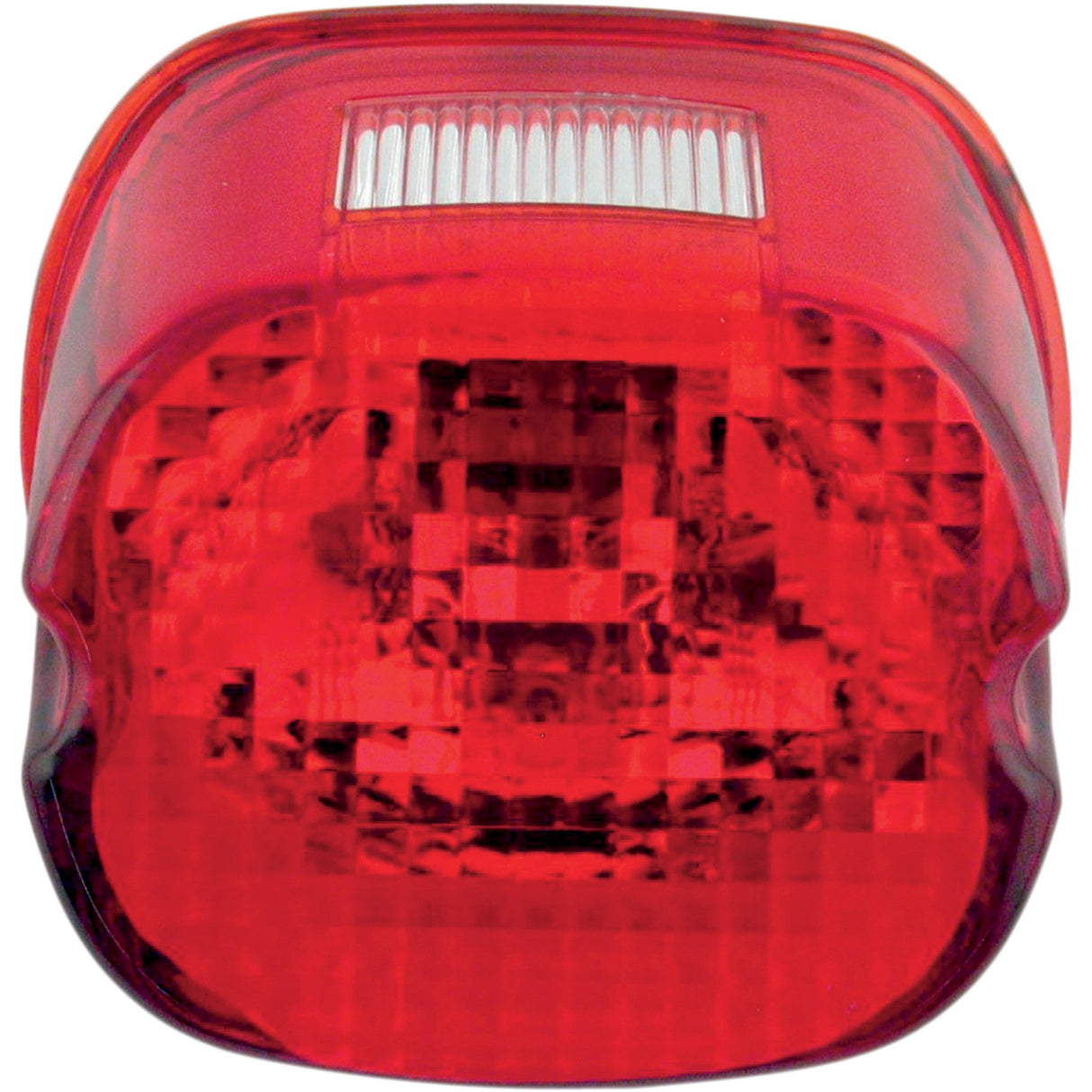 Drag Specialties Laydown Taillight Lens With Top Tag Window Red For Harley Motorcycles 1999-2006