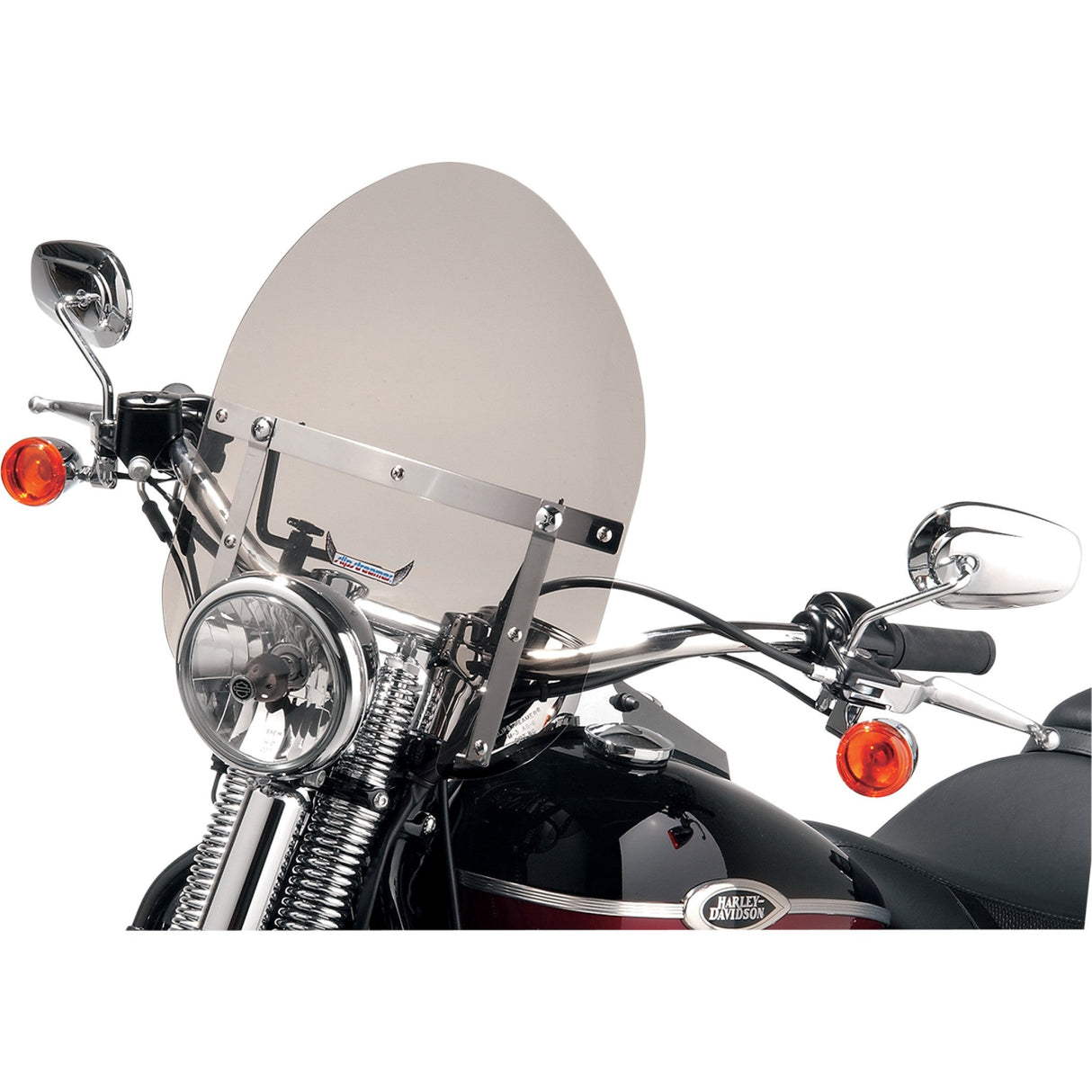 Slipstreamer Mini Police Windshield Tinted - HD-0-T For Harley Motorcycles 1999-2025 | Honda Motorcycles 1992-2025 | Kawasaki Motorcycles 1996-2025