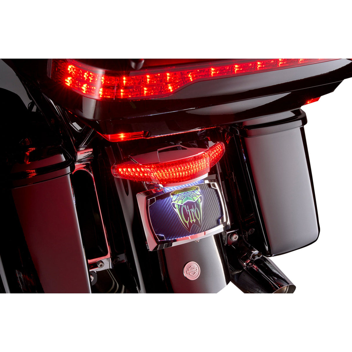 Ciro Taillight License Plate Holder - 40453 For Harley Touring 2011-2024