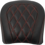 Mustang Wide Tripper™ Passenger Seat Passenger Dark Cherry Stitching - 88511DC For Harley Touring 2023-2026