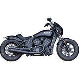 S&S Cycle 2-Into-1 Grand National Exhaust System Black 50-State - 4111-266 For Indian Scout 2015-2023