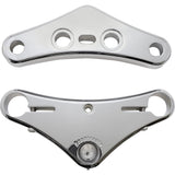 Accutronix 41 Mm Raked Triple Tree Chrome Raked 7° Elite Smooth - TWR741-ESC For Harley Softail / Wide 1984-2010