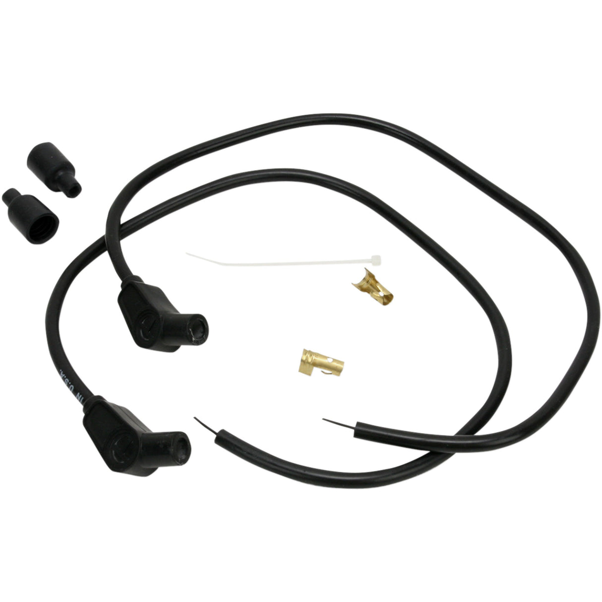 SUMAX DS-242358 76083 Universal Spark Plug Wire Kit Spark Plug Wire - 135° - Black - Universal