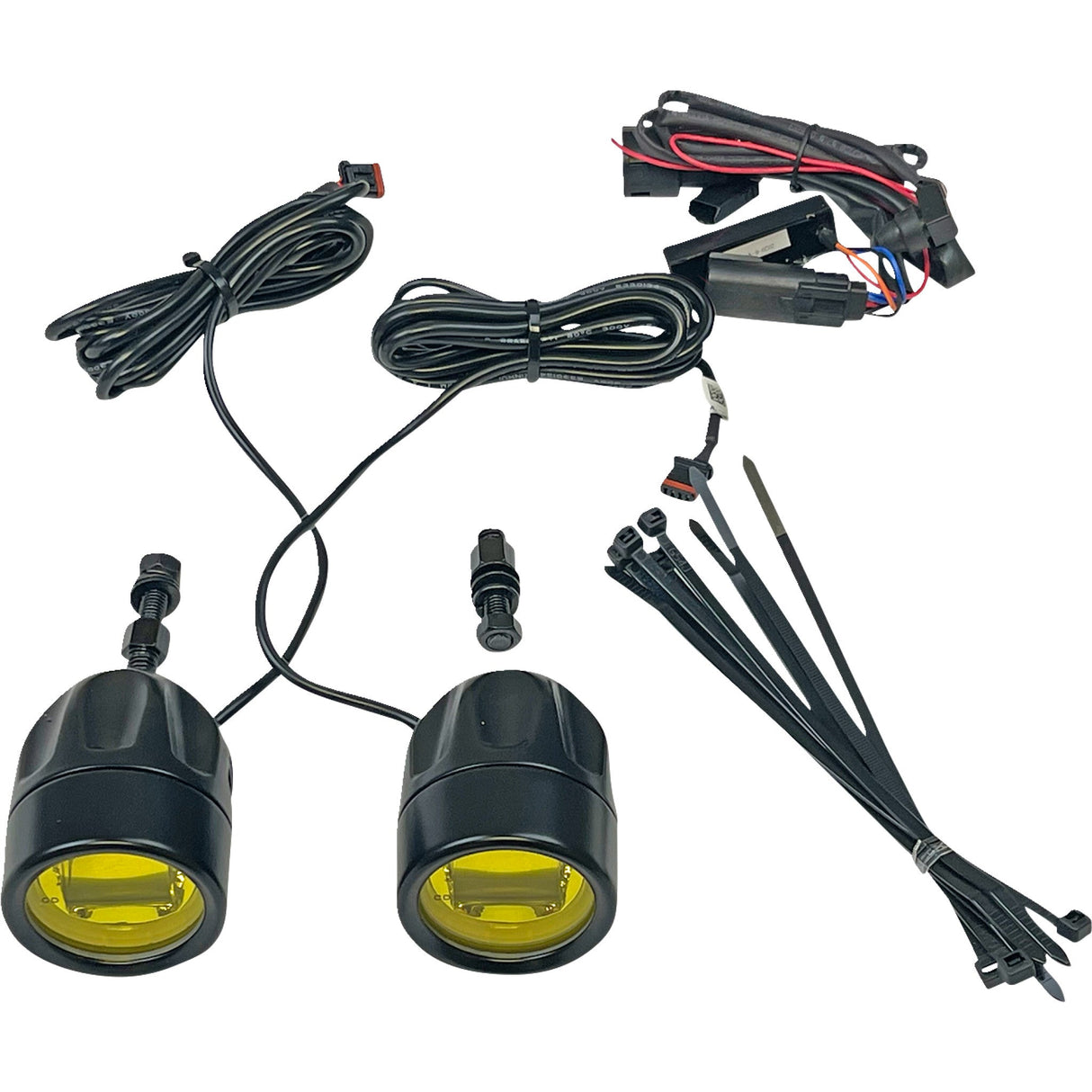CUSTOM DYNAMICS 2001-2582 PB-FOG-BCM-YB ProBEAM® LED Halo Fog Lights - Black - Yellow Lens