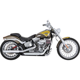 Vance & Hines 3" Twin Slash Slip-On Mufflers Chrome - 16335 For Harley 2010-2017